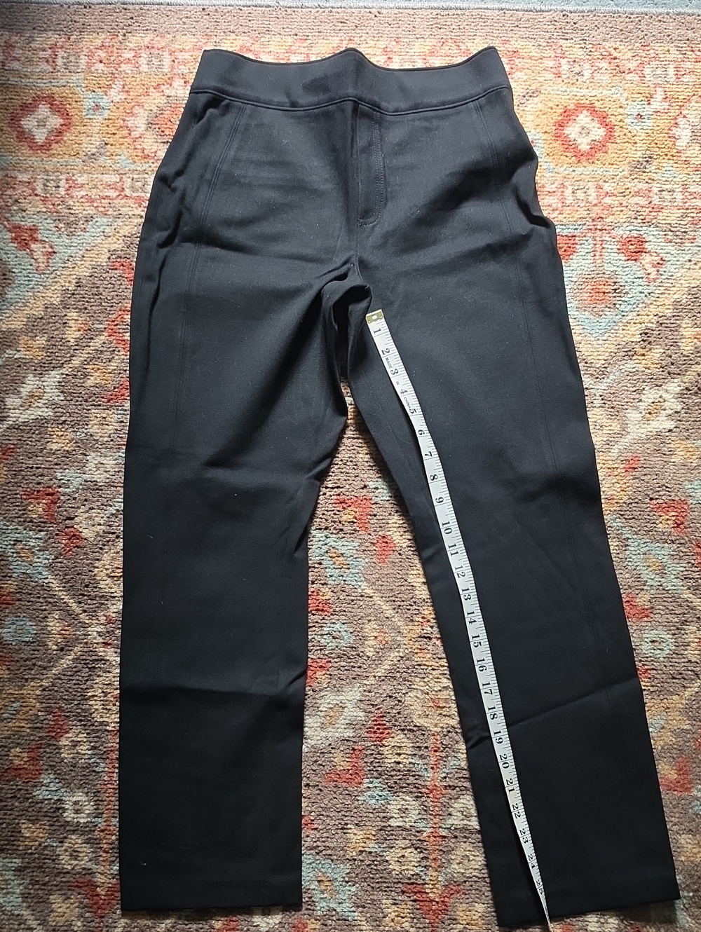 Spanx Womens Black Stretch Performance Dress Pants Medium Petite 2